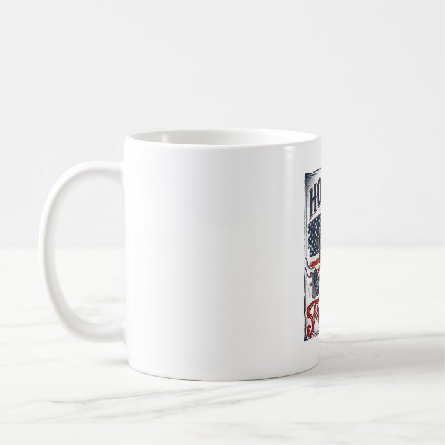 Mug Accro à la liberté pêche du 4 juillet (Gauche)