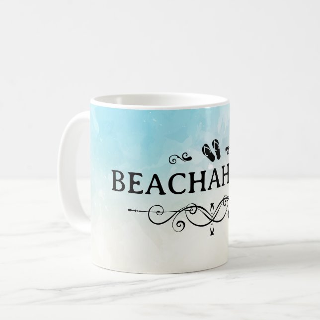 Mug Accro à la plage aquarelle plage (Devant gauche)