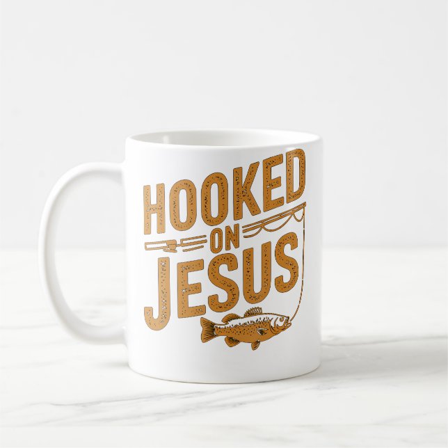 Mug Accro au Jésus pêche chrétien (Gauche)