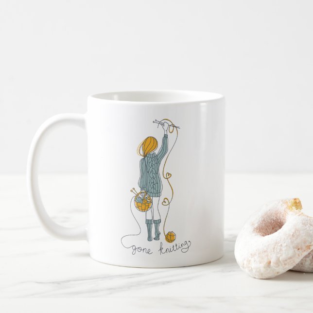 Mug Accro du tricot (Avec donut)