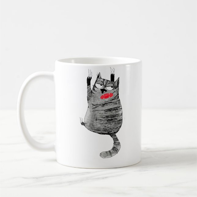 Mug accrochage de chat (Gauche)