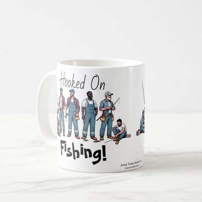 Mug Accroché À La Pêche (Devant gauche)