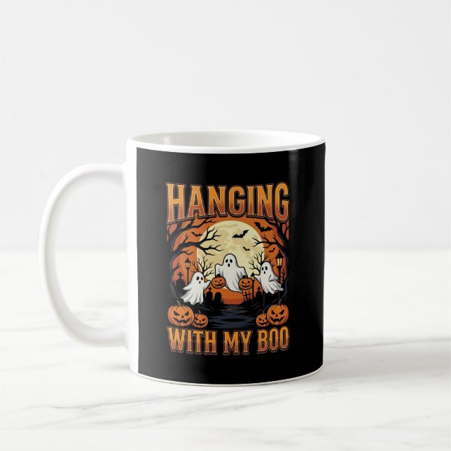 Mug Accroché à mon Boo Halloween Ghost Design (Gauche)