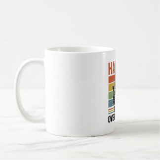 Mug Accroche-toi, laisse-moi réfléchir à cela Une rét