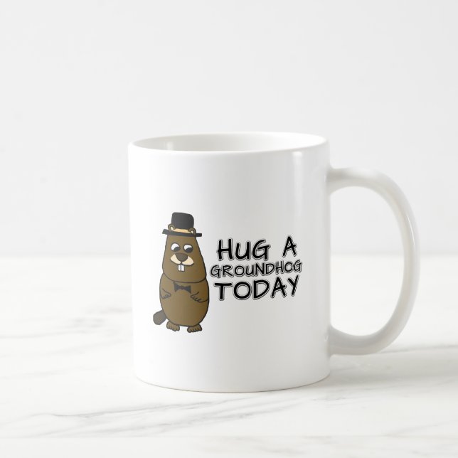 Mug Accrochez un marmotte aujourd'hui (Droite)