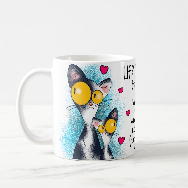 Mug Accrochez votre meow (Gauche)