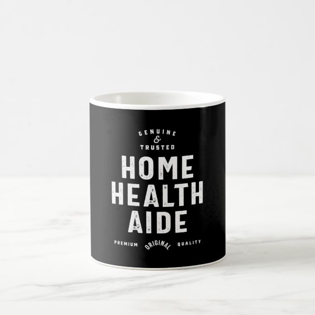 Mug Accueil Aide en santé Titre du travail Cadeau (Centre)