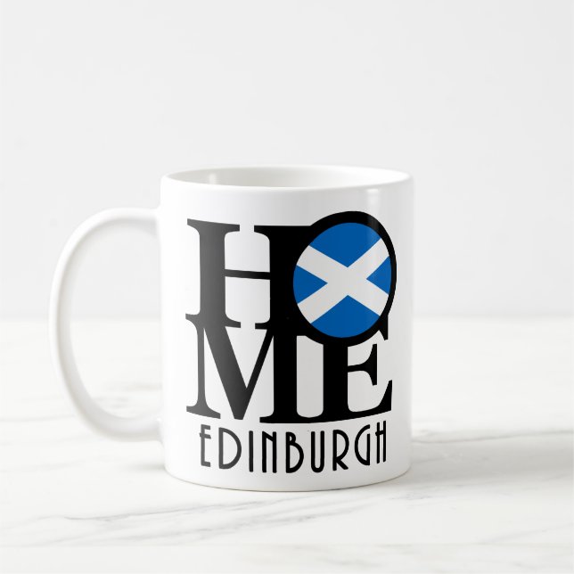 Mug ACCUEIL Édimbourg Ecosse 11oz (Gauche)