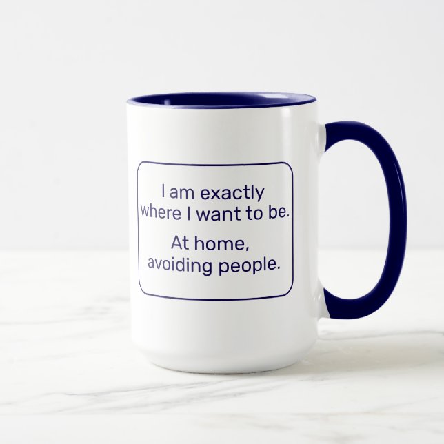 Mug Accueil (gauche, bleu) (Droite)