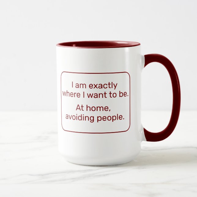 Mug Accueil (gauche, rouge) (Droite)