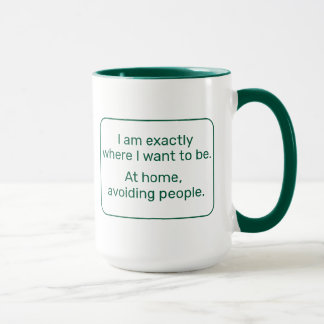 Mug Accueil (gauche, verte)