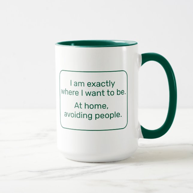 Mug Accueil (gauche, verte) (Droite)
