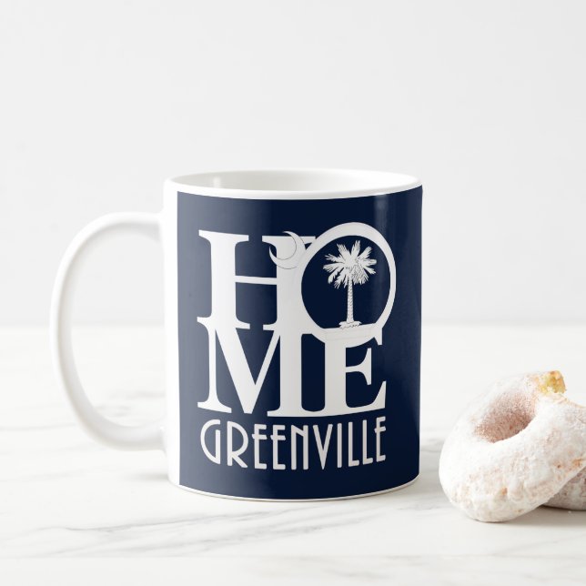 Mug ACCUEIL Greenville SC (Avec donut)
