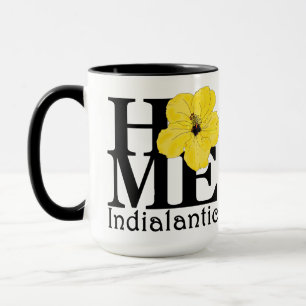 Mug ACCUEIL Hibiscus jaune autochtone 15oz