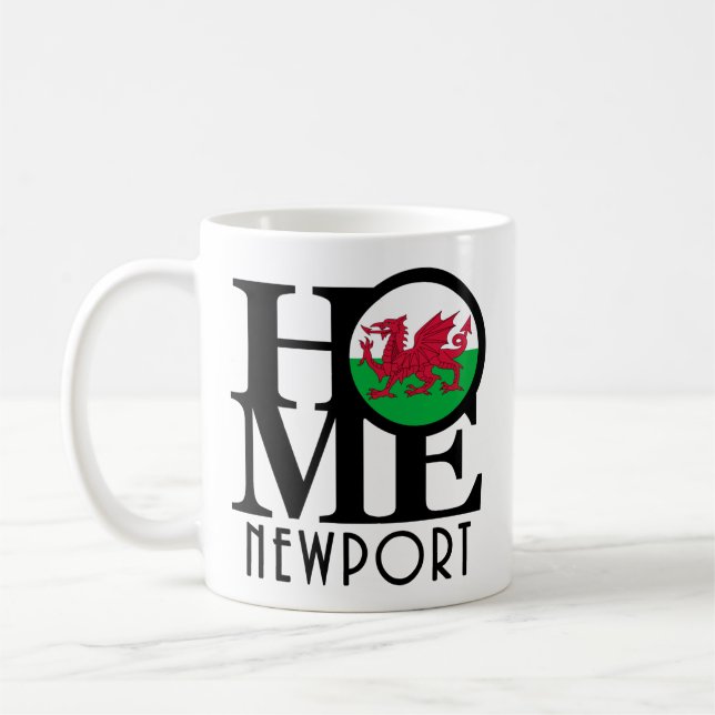 Mug ACCUEIL Newport Wales 11oz (Gauche)