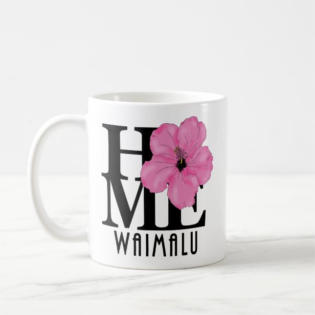 Mug ACCUEIL Waimalu Rose 11oz (Gauche)