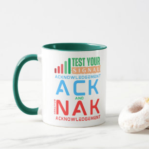 Mug Accusé de réception ACK et NAK dans la mise en rés
