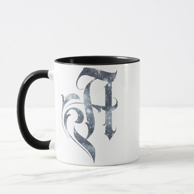 Mug ACE - A - neige brillante grise (Gauche)