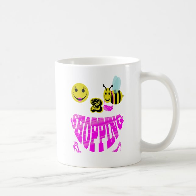 Mug achats heureux de 2 abeilles (Droite)