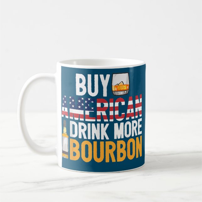 Mug Acheter American Drink Plus Bourbon Funny Whiskey (Gauche)