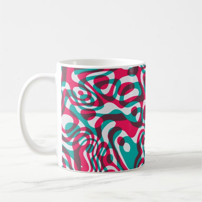 Mug Acide Psychédélique Arrière - plan sans Seamless F (Gauche)