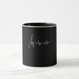 Mug Acoustic Guitar Heartbeat