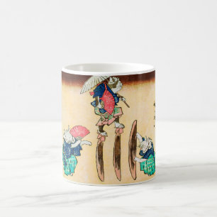 Mug Acrobat Cat, Hiroshige, Ukiyo-e