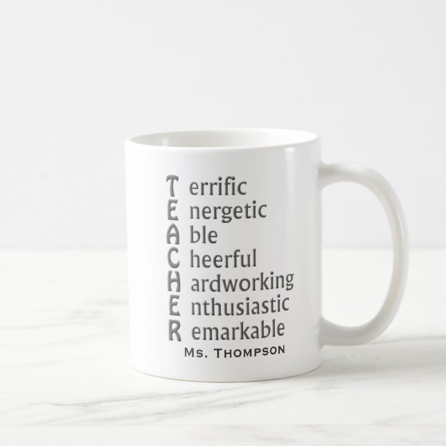 Mug Acronyme pour enseignants (Droite)