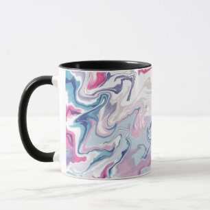 Mug Acrylique liquide rose et bleu