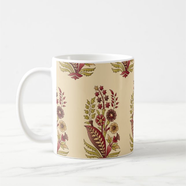 Mug acstract motif mughal bund motif arrière - plan de (Gauche)