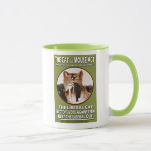 Mug Acte britannique vintage de chat et de souris de