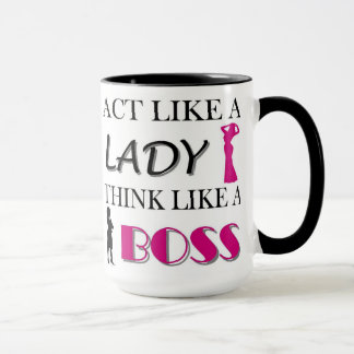 Mug Acte comme Madame Think Like A Boss