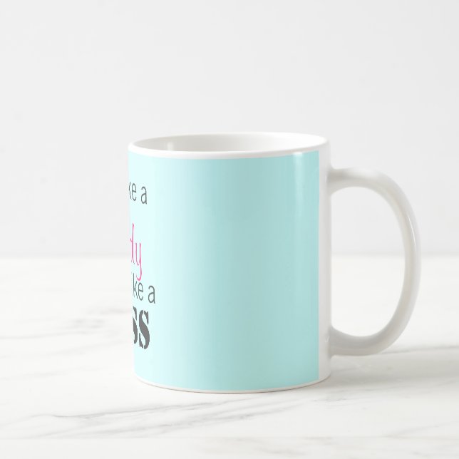 Mug Acte comme Madame Think Like un patron (Droite)