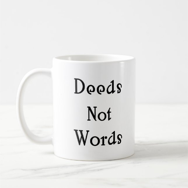 Mug actes et non mots (Gauche)