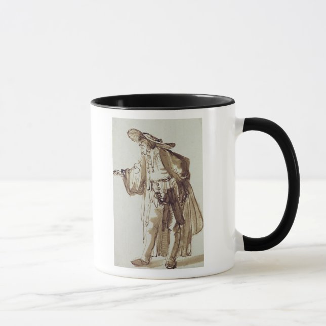 Mug Acteur avec un casquette Large-bordé (Droite)