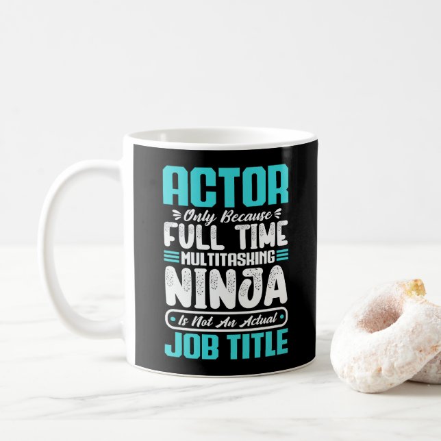 Mug Acteur Titre du travail Profession Artiste Compéte (Avec donut)