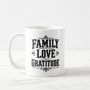 Mug Action de grâce de gratitude familiale