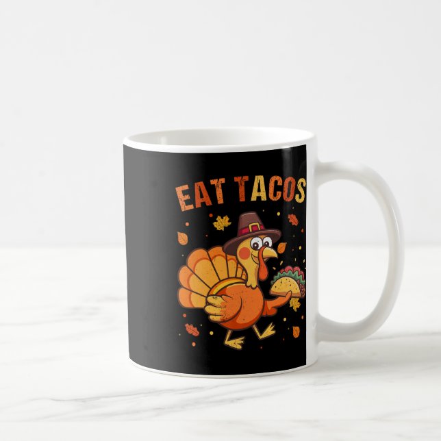 Mug Action de grâce drôle de dindon mexicain mange des (Droite)