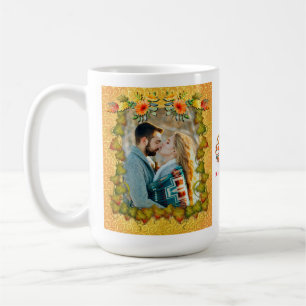 Mug Action de grâce, feuilles d'érable, citrouilles et