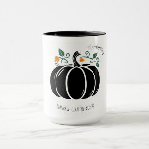 Mug Action de grâce,Merci Reconnaissant Bénie Géant Ca