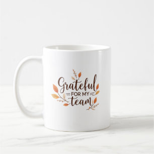 Mug Action de grâce personnalisée pour mon équipe