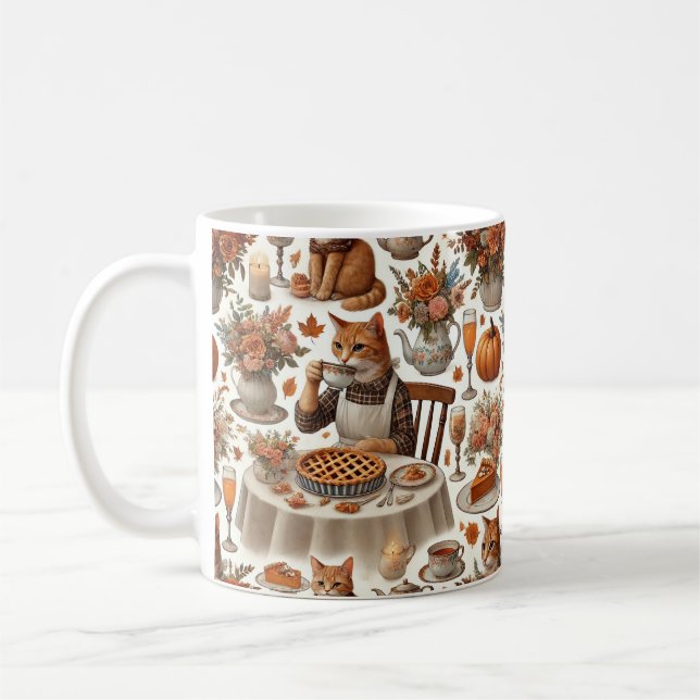 Mug Action de grâce pour les amoureux des chats (Gauche)