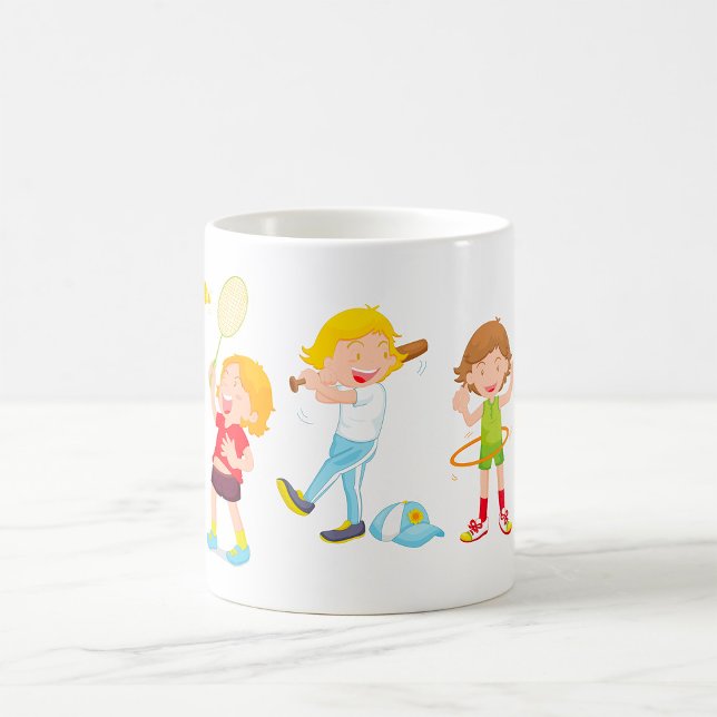 Mug Activité d'enfants jouant au sport (Créateur téléchargé)