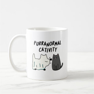 Mug Activité surnaturelle féline Blague drôle d'Hallow