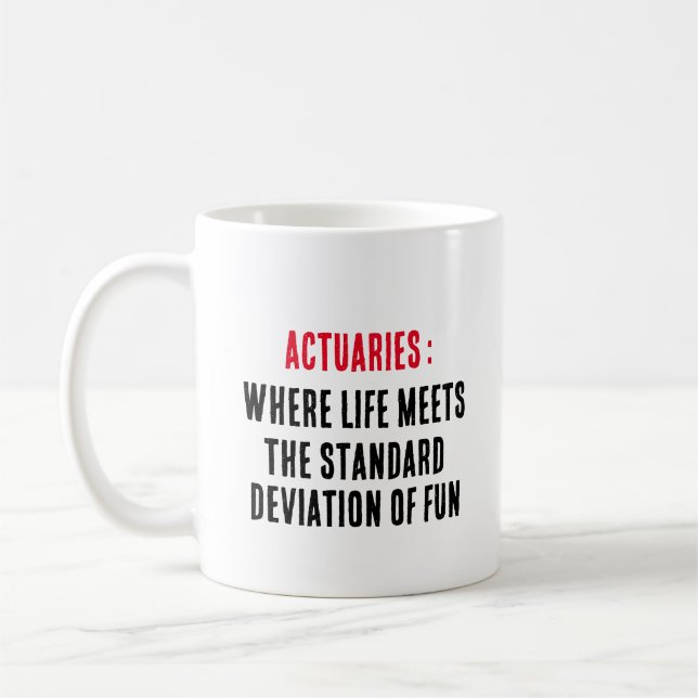 Mug Actuaires : lorsque la durée de vie correspond à l (Gauche)