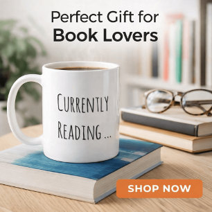 Mug Actuellement en lecture… Amateur de livres minimal