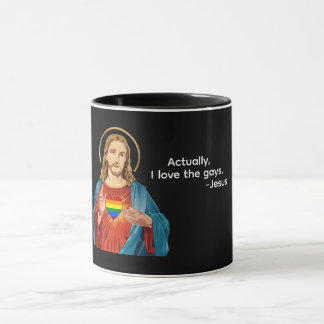 MUG ACTUELLEMENT, J'AIME LES GAYS. JÉSUS AIME LES LGBT