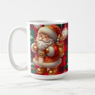 Mug AD 018 - Graphisme numérique de Noël Santa 3d