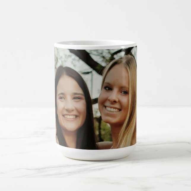 Mug Add Your Own Custom Photo Sisters Besties (Centre)