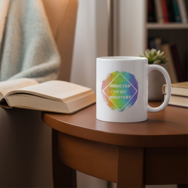 Mug Addicé À Ma Récupération - NA Narcotiques Anonyme (Créateur téléchargé)